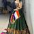 Mehendi Mirror Work Gamthi Design Navratri Lehenga With Fully Stitched Blouse