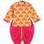 Yellow printed cotton  kurta pyjama