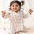 White printed cotton  kurta pyjama