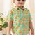 Green printed cotton  shirt