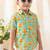 Green printed cotton  shirt