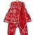 Red printed cotton Kurta set
