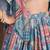 sky blue dori embroidered chinon lehenga choli with dupatta
