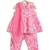 Pink printed cotton Kurta set
