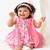 Pink printed cotton Kurta set