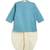 Blue embroidered cotton  kurta pyjama