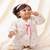 White printed cotton  kurta pyjama