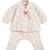 White printed cotton  kurta pyjama