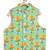 Green printed cotton  nehru jacket
