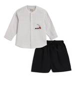 White Plain cotton co ord set