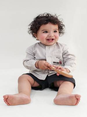 White Plain cotton co ord set 2