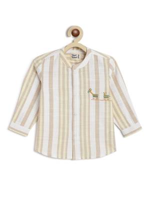 Beige Plain cotton co ord set 3