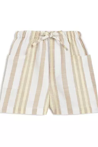 Beige Plain cotton co ord set