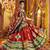 MAROON PRINT FOIL work EMBROIDERED COTTON STITCHED LEHENGA CHOLI