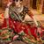 MAROON PRINT FOIL work EMBROIDERED COTTON STITCHED LEHENGA CHOLI