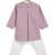 Purple plain cotton  kurta pyjama