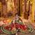 MAROON PRINT FOIL work EMBROIDERED COTTON STITCHED LEHENGA CHOLI