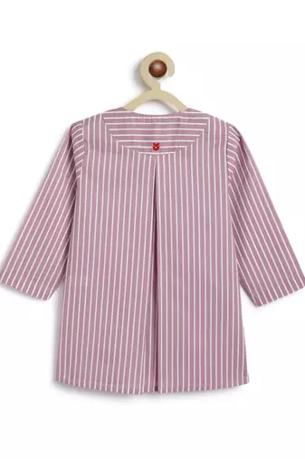Purple plain cotton  kurta pyjama