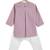 Purple plain cotton  kurta pyjama