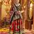 MAROON PRINT FOIL work EMBROIDERED COTTON STITCHED LEHENGA CHOLI