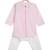 Pink plain cotton  kurti set
