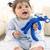 Blue plain cotton  kurti set