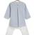 Blue plain cotton  kurti set