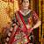 BLACK PRINT FOIL work EMBROIDERED COTTON STITCHED LEHENGA CHOLI