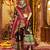 BLACK PRINT FOIL work EMBROIDERED COTTON STITCHED LEHENGA CHOLI