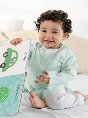 Green plain cotton  kurta pyjama 2