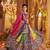 MULTICOLOR PRINT FOIL work EMBROIDERED COTTON STITCHED LEHENGA CHOLI