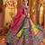 MULTICOLOR PRINT FOIL work EMBROIDERED COTTON STITCHED LEHENGA CHOLI