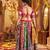 MULTICOLOR PRINT FOIL work EMBROIDERED COTTON STITCHED LEHENGA CHOLI