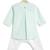 Green plain cotton  kurta pyjama