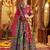 MULTICOLOR PRINT FOIL work EMBROIDERED COTTON STITCHED LEHENGA CHOLI