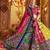 MULTICOLOR PRINT FOIL work EMBROIDERED COTTON STITCHED LEHENGA CHOLI