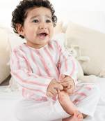 Orange plain cotton  kurta pyjama