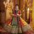 MULTICOLOR PRINT FOIL work EMBROIDERED COTTON STITCHED LEHENGA CHOLI