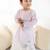 Pink plain cotton  kurta pyjama