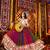 MULTICOLOR MIRROR WORK EMBROIDERED printed GEORGETTE STITCHED LEHENGA CHOLI