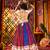 MULTICOLOR MIRROR WORK EMBROIDERED printed GEORGETTE STITCHED LEHENGA CHOLI