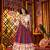 MULTICOLOR MIRROR WORK EMBROIDERED printed GEORGETTE STITCHED LEHENGA CHOLI