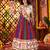 MULTICOLOR MIRROR WORK EMBROIDERED printed GEORGETTE STITCHED LEHENGA CHOLI
