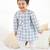 Blue plain cotton  kurta pyjama