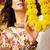 MULTICOLOR MIRROR WORK EMBROIDERED printed GEORGETTE STITCHED LEHENGA CHOLI