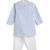Blue plain cotton  kurta pyjama
