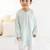 Green plain cotton  kurta pyjama