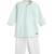 Green plain cotton  kurta pyjama