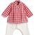 Red plain cotton  kurta pyjama