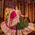 MULTICOLOR MIRROR WORK EMBROIDERED printed COTTON STITCHED LEHENGA CHOLI